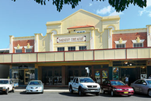 Exterior of Saraton Theatre, Grafton NSW