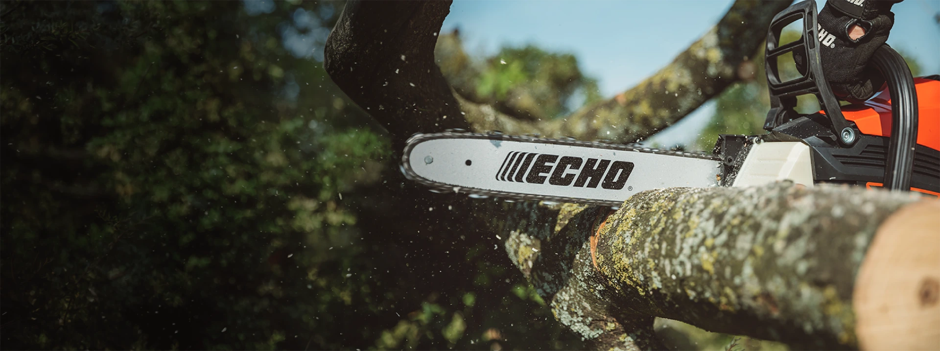 ECHO professional landscaping equipment in action