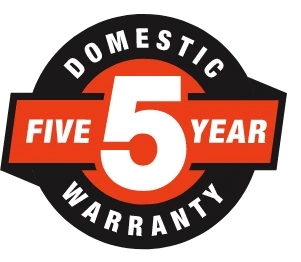 ECHO 5 year domestic warranty badge